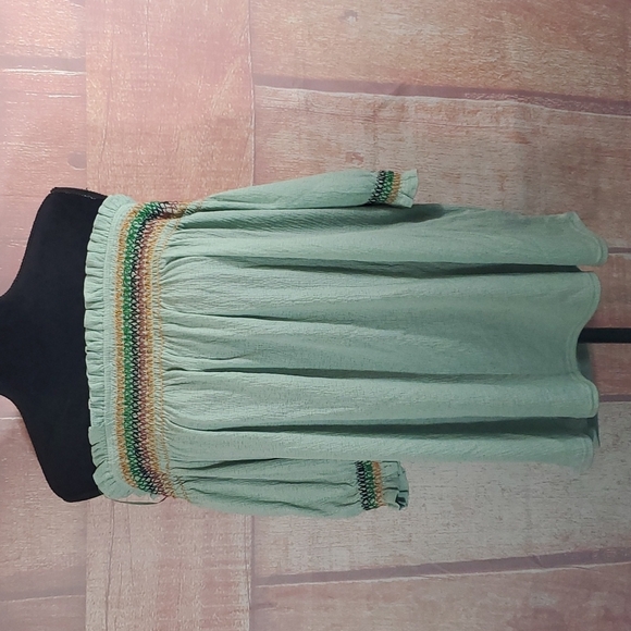 Flower & Feather Tops - Flower and Feather Off Shoulder Gingham Top